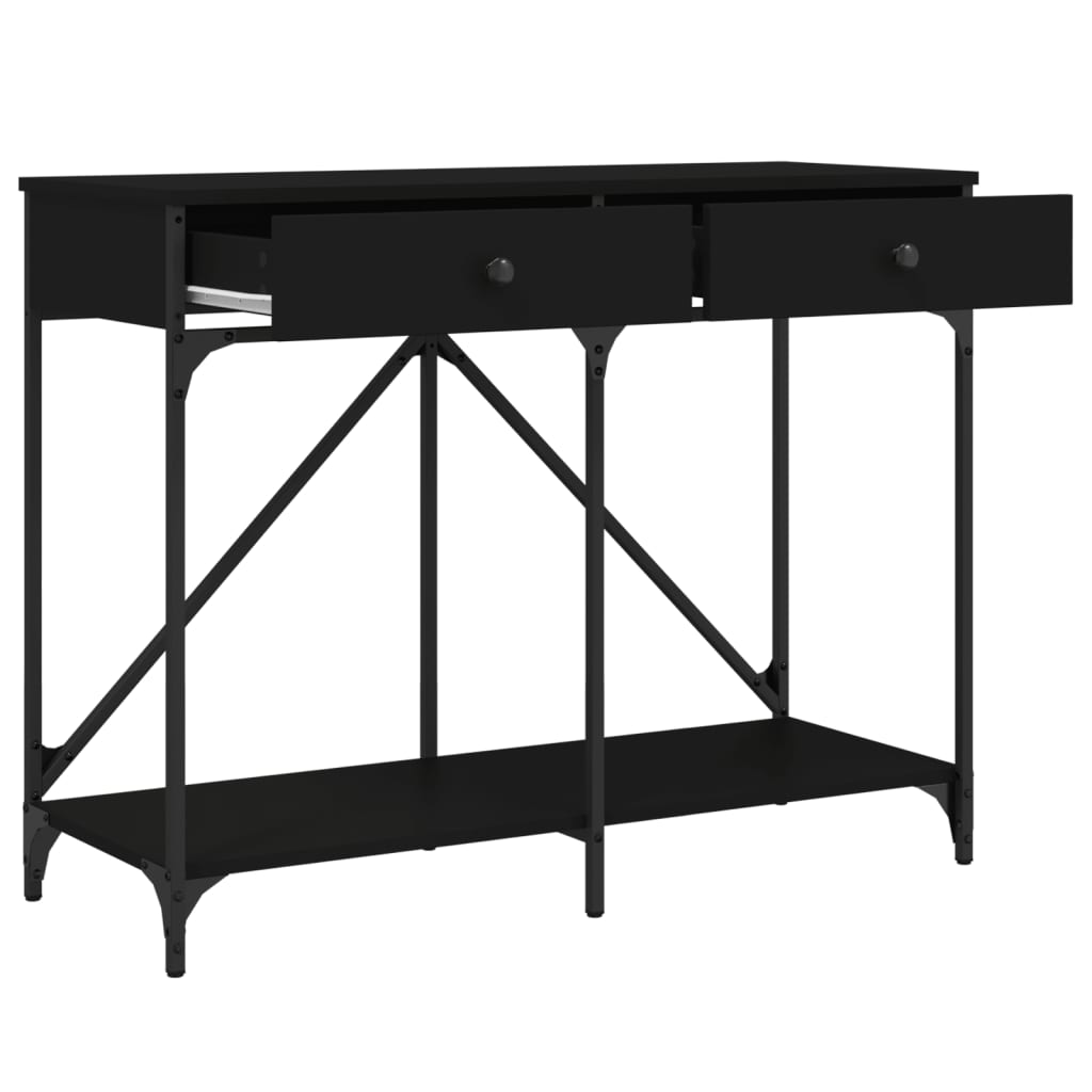 Konsollbord Svart 100X39X78,5 Cm Konstruert Tre