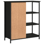 Skjenk Svart 70X30X80 Cm Konstruert Tre