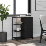 Skjenk Svart 70X30X80 Cm Konstruert Tre
