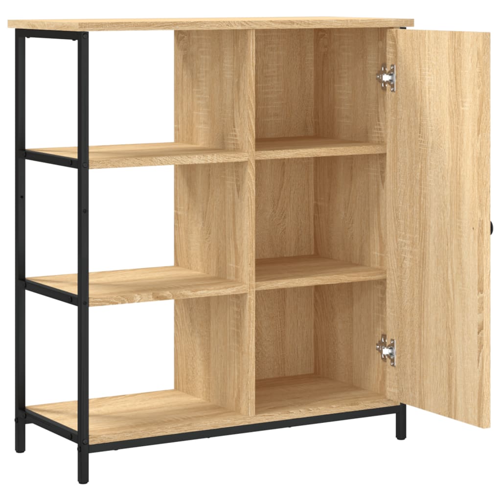 Skjenk Sonoma Eik 70X30X80 Cm Konstruert Tre
