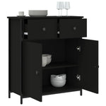 Skjenk Svart 70X30X80 Cm Konstruert Tre