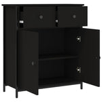 Skjenk Svart 70X30X80 Cm Konstruert Tre