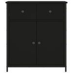 Skjenk Svart 70X30X80 Cm Konstruert Tre