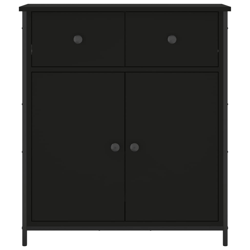 Skjenk Svart 70X30X80 Cm Konstruert Tre