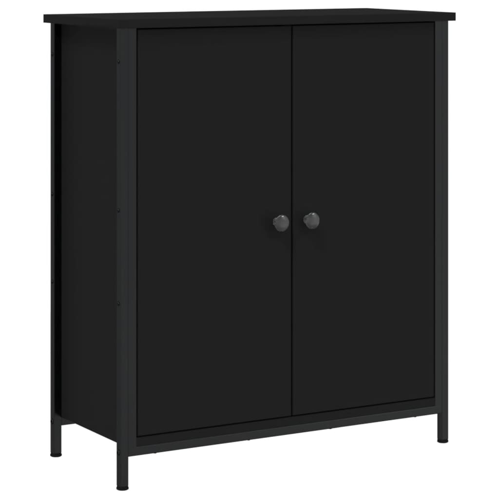 Skjenk Svart 70X30X80 Cm Konstruert Tre