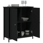 Skjenk Svart 70X30X80 Cm Konstruert Tre
