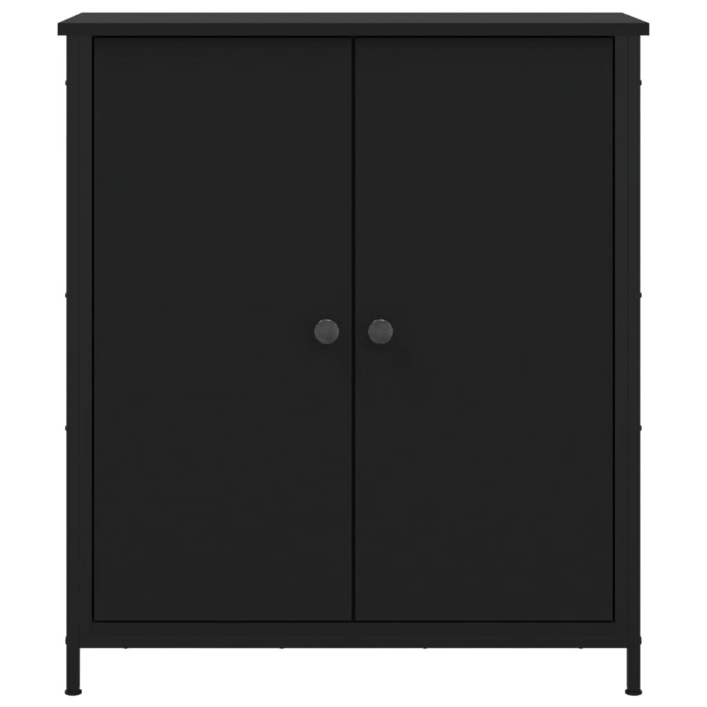 Skjenk Svart 70X30X80 Cm Konstruert Tre