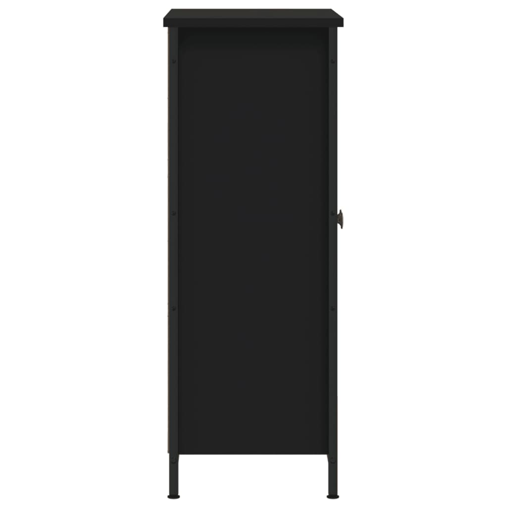 Skjenk Svart 70X30X80 Cm Konstruert Tre