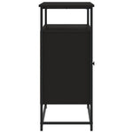 Skjenk Svart 100X35X80 Cm Konstruert Tre