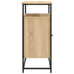 Skjenk Sonoma Eik 100X35X80 Cm Konstruert Tre