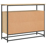 Skjenk Sonoma Eik 100X35X80 Cm Konstruert Tre