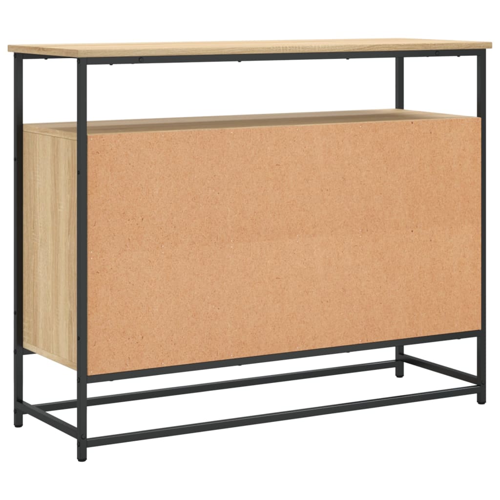 Skjenk Sonoma Eik 100X35X80 Cm Konstruert Tre