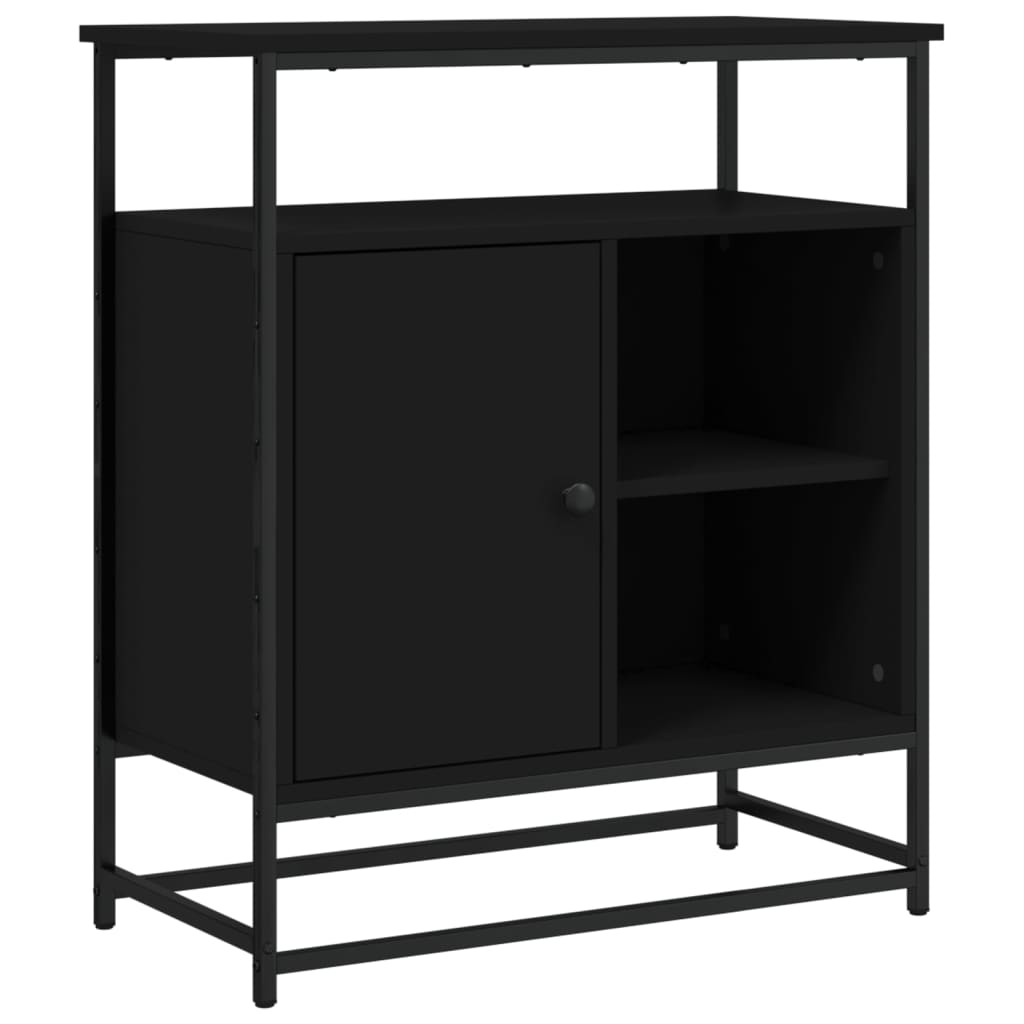 Skjenk Svart 69X35X80 Cm Konstruert Tre