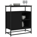 Skjenk Svart 69X35X80 Cm Konstruert Tre