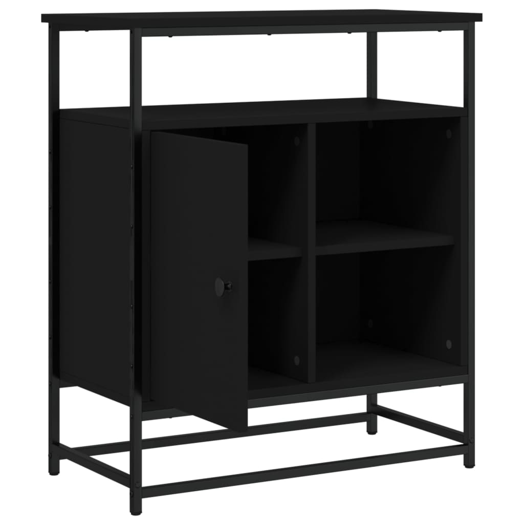 Skjenk Svart 69X35X80 Cm Konstruert Tre