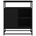 Skjenk Svart 69X35X80 Cm Konstruert Tre