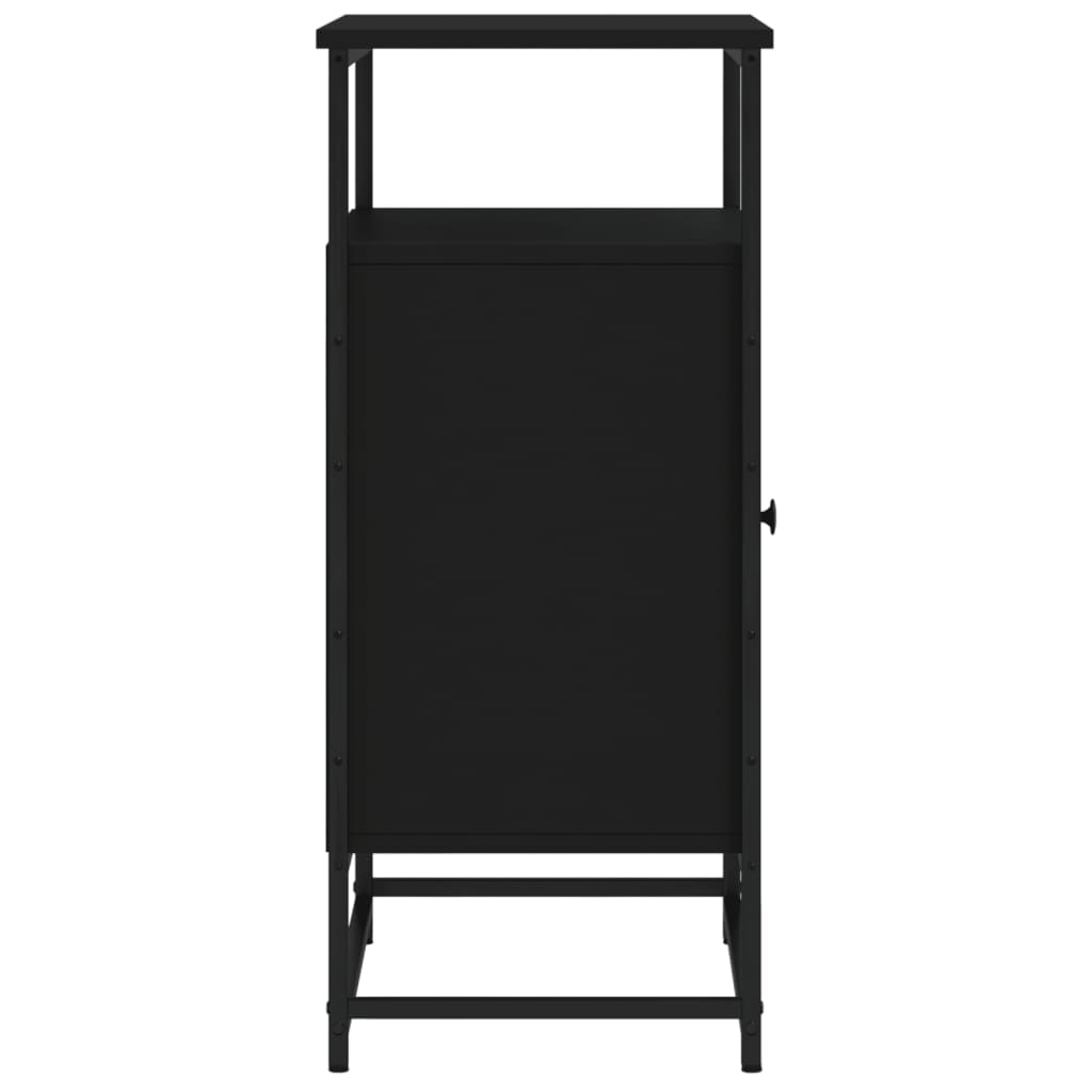 Skjenk Svart 69X35X80 Cm Konstruert Tre