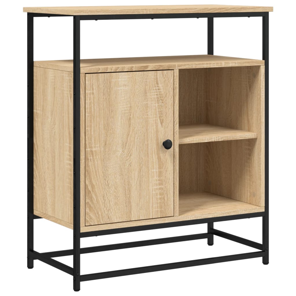 Skjenk Sonoma Eik 69X35X80 Cm Konstruert Tre