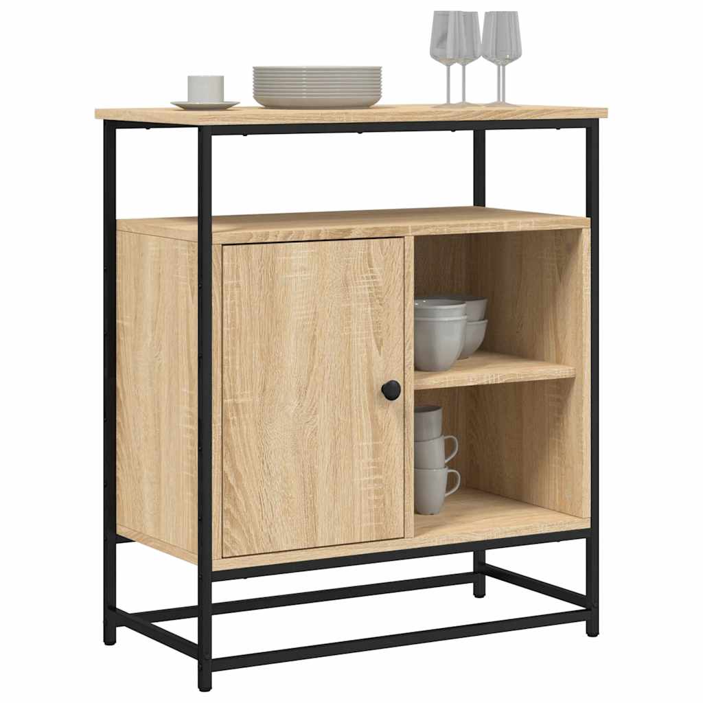 Skjenk Sonoma Eik 69X35X80 Cm Konstruert Tre
