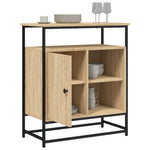 Skjenk Sonoma Eik 69X35X80 Cm Konstruert Tre