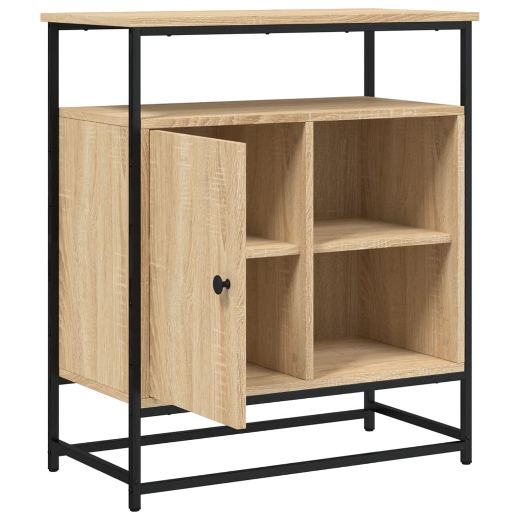 Skjenk Sonoma Eik 69X35X80 Cm Konstruert Tre