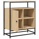 Skjenk Sonoma Eik 69X35X80 Cm Konstruert Tre
