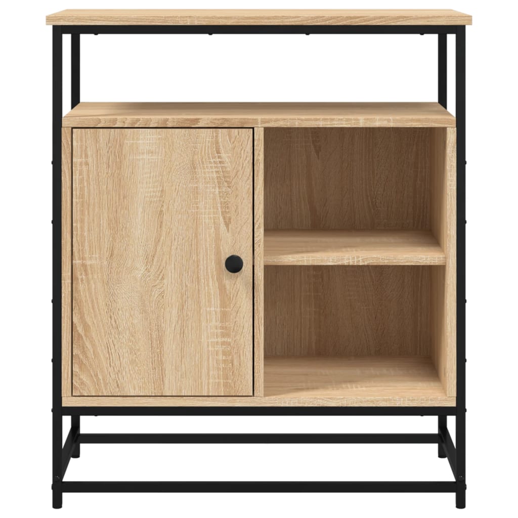 Skjenk Sonoma Eik 69X35X80 Cm Konstruert Tre