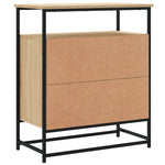 Skjenk Sonoma Eik 69X35X80 Cm Konstruert Tre