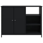 Skjenk Svart 100X33X75 Cm Konstruert Tre