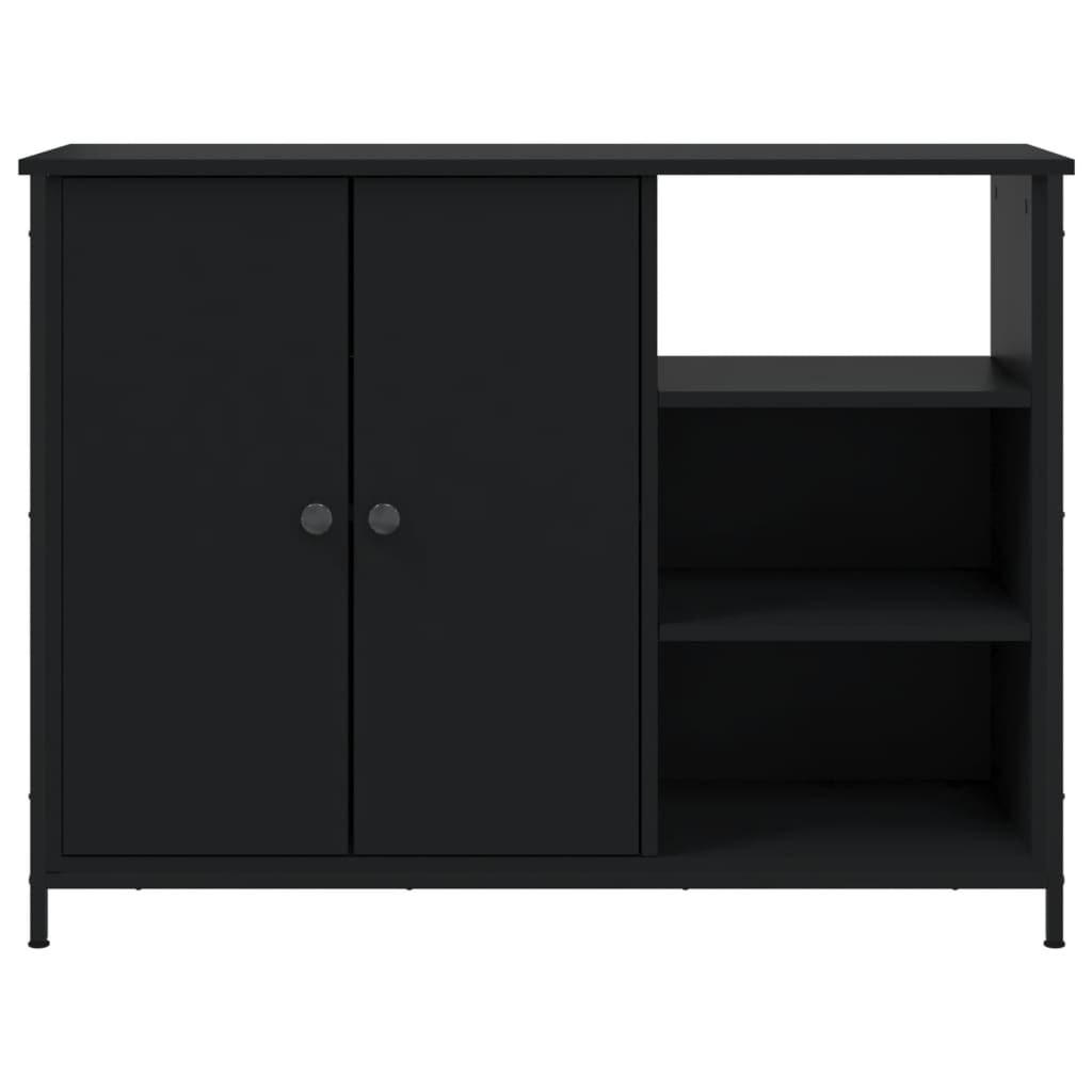 Skjenk Svart 100X33X75 Cm Konstruert Tre