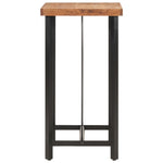 Barbord 55X55X107 Cm Heltre Akasie Og Jern
