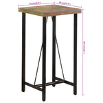 Barbord 55X55X107 Cm Heltre Akasie Og Jern