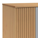 Garderobe Olden Grå Og Brun 76,5X53X172 Cm Heltre Furu