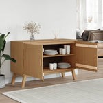 Skjenk Olden Brun 114X43X73,5Cm Heltre Furu