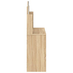 Sminkebord Med Speil Sonoma Eik 96X39X142 Cm