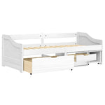 Dagseng Med 3 Skuffer Irun Hvit 90X200 Cm Heltre Furu