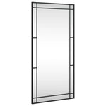 Veggspeil Svart 50X100 Cm Rektangel Jern