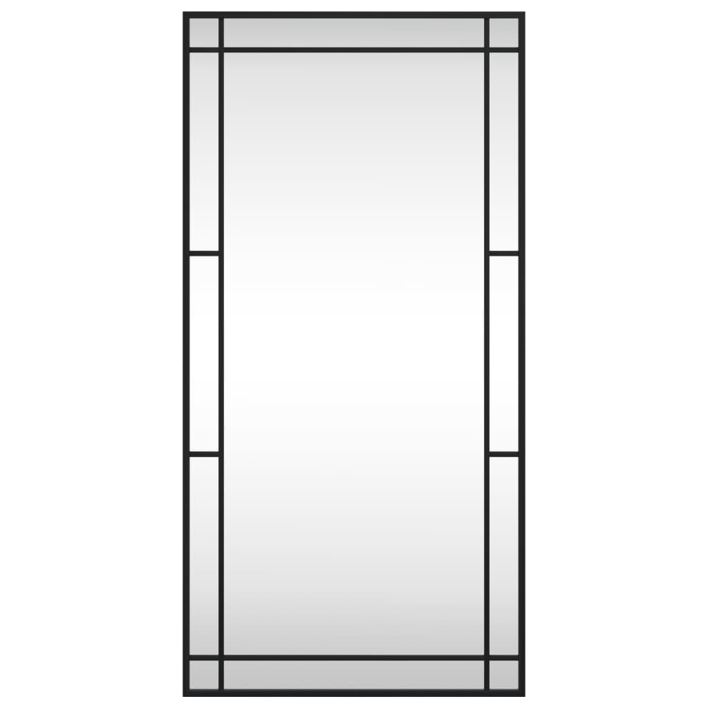 Veggspeil Svart 50X100 Cm Rektangel Jern