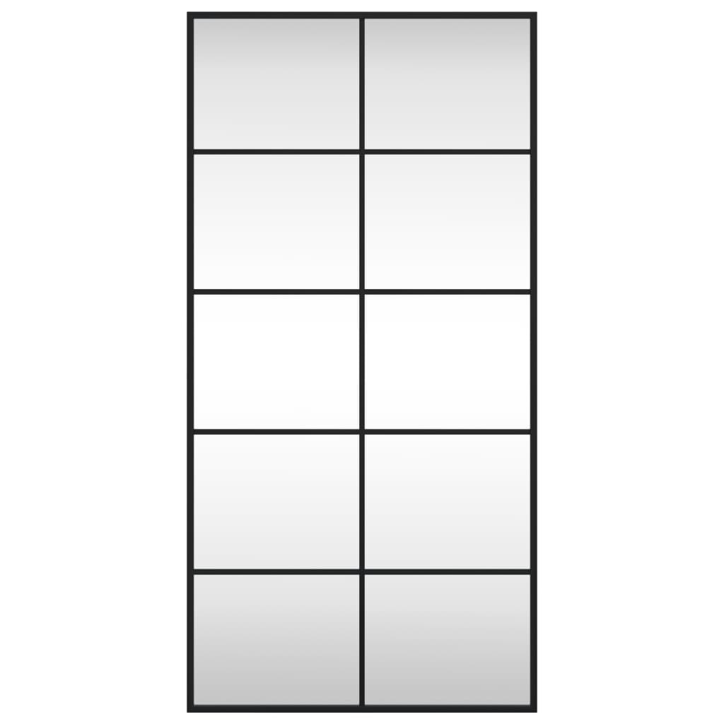 Veggspeil Svart 50X100 Cm Rektangel Jern