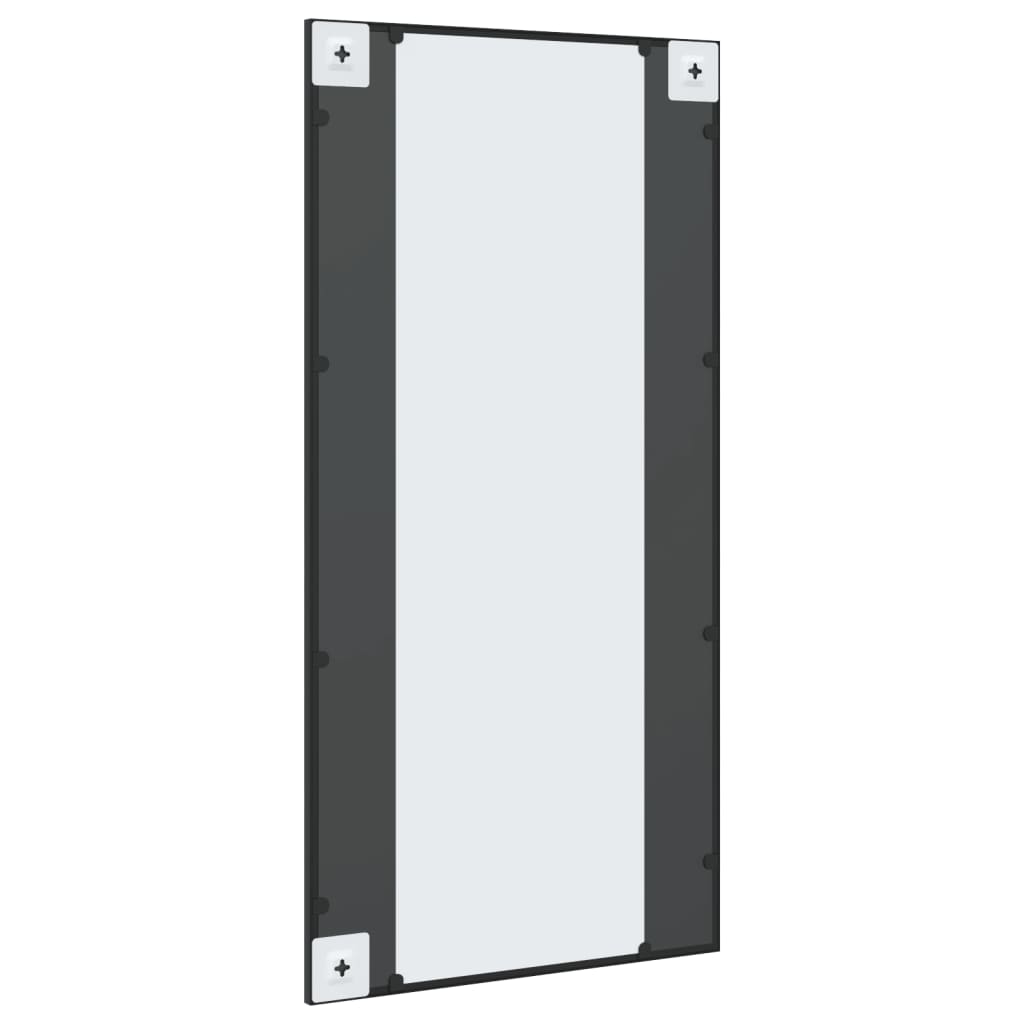 Veggspeil Svart 50X100 Cm Rektangel Jern