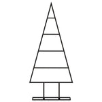 Juletre Til Dekorasjon Metall Svart 60 Cm