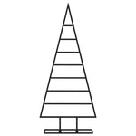 Juletre Til Dekorasjon Metall Svart 125 Cm