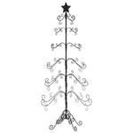 Juletre Til Dekorasjon Metall Svart 215 Cm