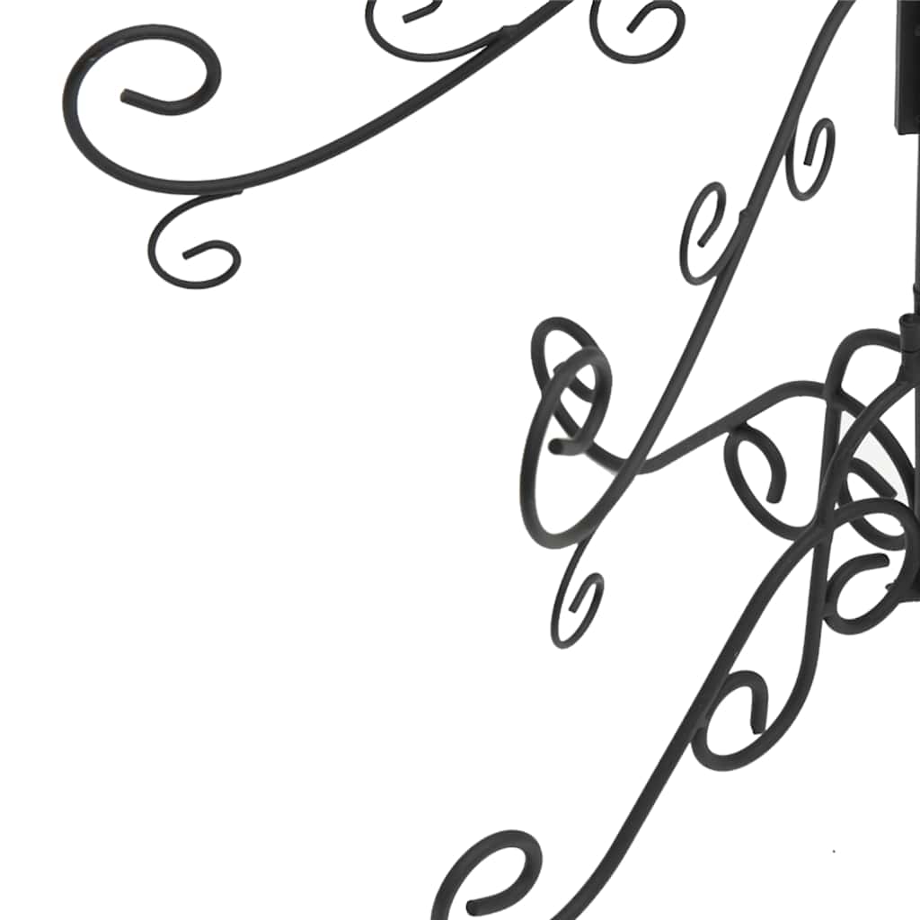 Juletre Til Dekorasjon Metall Svart 215 Cm