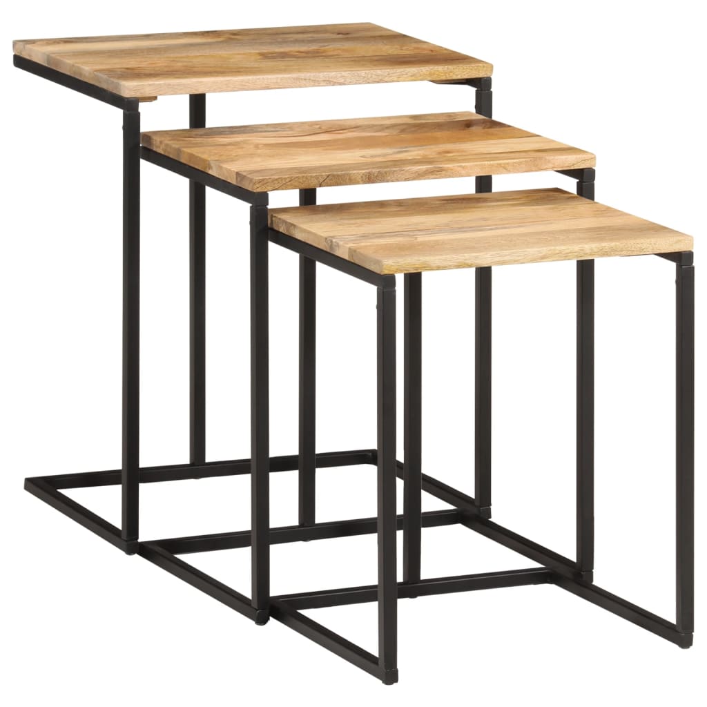 Stablebord 3 Stk Heltre Akasie