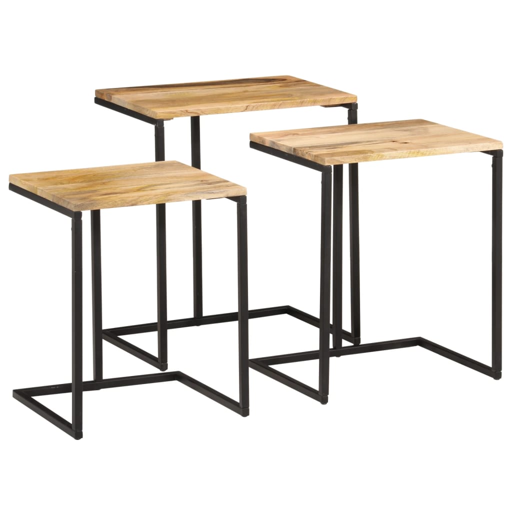 Stablebord 3 Stk Heltre Akasie