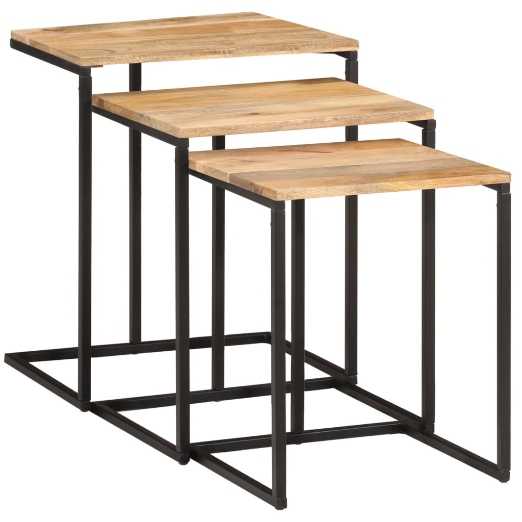 Stablebord 3 Stk Heltre Akasie
