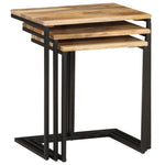 Stablebord 3 Stk Heltre Akasie