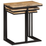 Stablebord 3 Stk Heltre Akasie