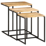 Stablebord 3 Stk Heltre Akasie